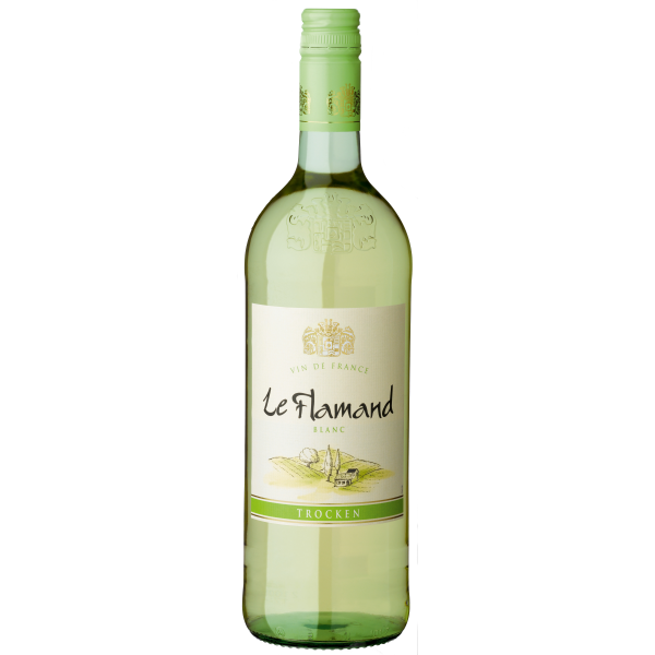 Bild von Le Flamand Blanc Vin de France 1L